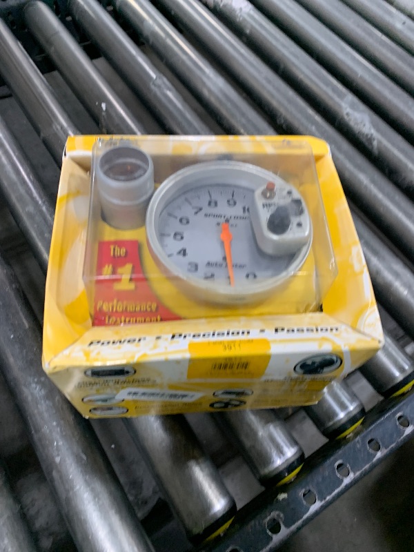 Photo 1 of Auto Meter 3911 Sport-Comp Silver Shift-Lite Tachometer, 5.000 in.