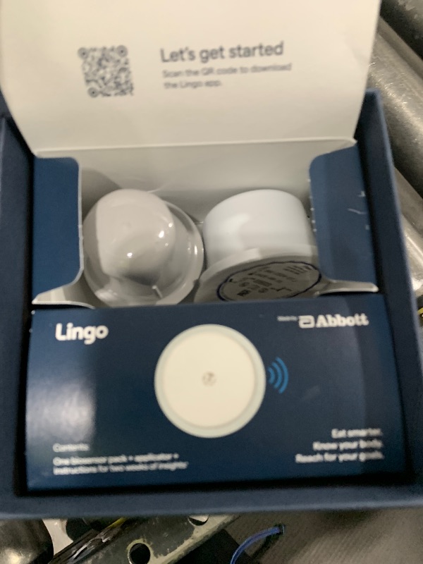 View 3 of Lingo Continuous Glucose Monitor (CGM) & App (Pack of 2). Made by Abbott. Know The Impact of What You Eat. 1 biosensor Lasts up to 14 Days*. Works with iOS and Android. US Only.