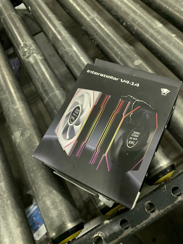 Photo 1 of Jungle Leopard Interstellar V4 120mm PC Reverse Blade Case Fan|Computer Cooling PC ARGB Fans Daisy Chain Fan|Three-Mode Digital Display|Infinity Mirror Design|600-2100 4Pin PWM Control(White-3Pack)