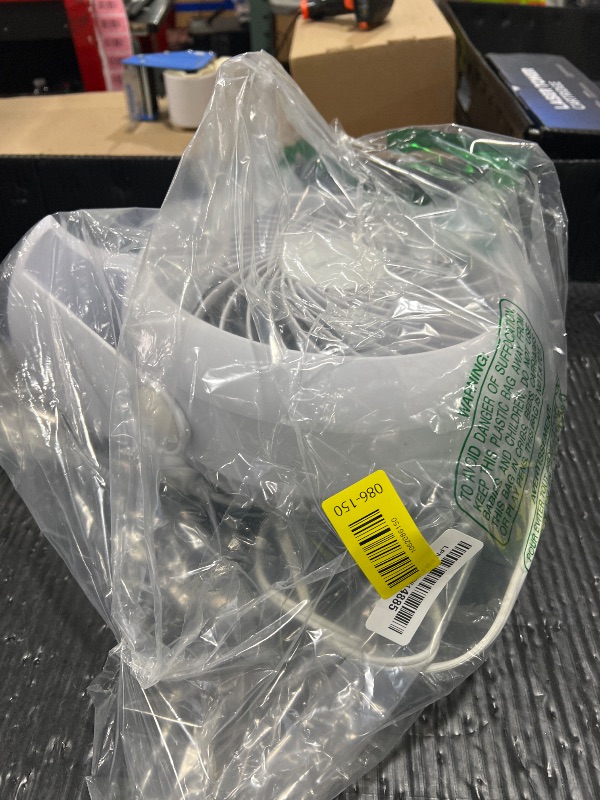 Photo 1 of 10 inch Box Fan, Small Window Fan with 3 Speeds, Quiet Square Fan Powered by DC Adapter for Bedroom Office Kitchen Home Apartment RV Camping, 8HRS Timer Function Work with Universal USB Type-C Cord