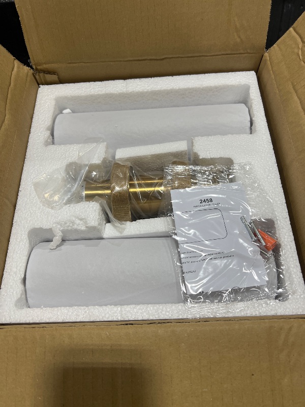 Photo 1 of ECOBRT E26 Brushed Brass 2 Light Vanity Lights, Farmhouse Gold Modern Bathroom Wall Lamps with Glass Shade