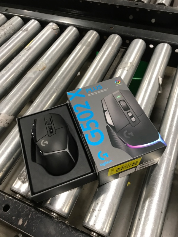 Photo 1 of Logitech G502 X Plus Lightspeed Wireless RGB Gaming Mouse - Optical Mouse with LIGHTFORCE Hybrid switches, LIGHTSYNC RGB, Hero 25K Gaming Sensor, Compatible with PC - macOS/Windows - Black