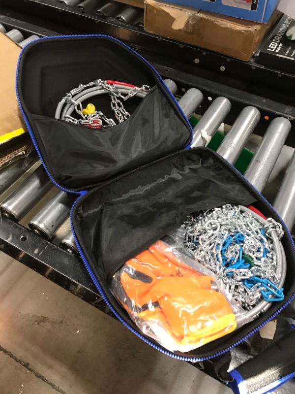 Photo 1 of Coco Bird Heavy Duty AutoFixing Snow Chains Tire Chains for Light Truck, SUV & Pickup, Self-Tightening Design for Easy Installation, Titanium Alloy for Superior Durability,Set of 2(HRV-270,Auto-Trac)