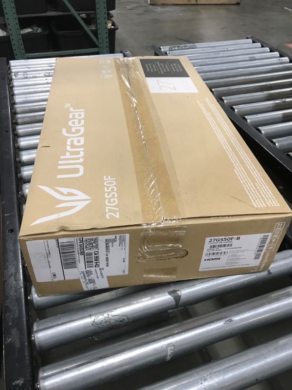 Photo 1 of LG - 27GS50F 27 inch UltraGear FHD Gaming Monitor with AMD FreeSync - Black