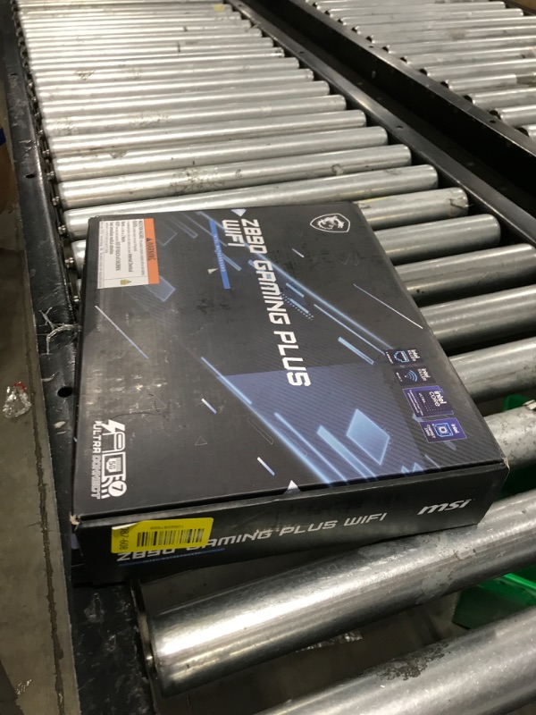 Photo 1 of MSI Z890 Gaming Plus WiFi Gaming Motherboard (Supports Core Ultra Series 2 Intel Processors, LGA 1851, DDR5, PCIe 5.0, M.2, SATA, 5Gbps LAN, USB Type-C, Wi-Fi 7, Bluetooth 5.4, Thunderbolt 4, ATX)