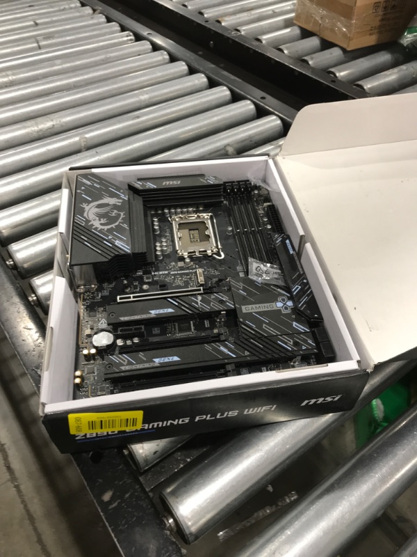 Photo 1 of MSI Z890 Gaming Plus WiFi Gaming Motherboard (Supports Core Ultra Series 2 Intel Processors, LGA 1851, DDR5, PCIe 5.0, M.2, SATA, 5Gbps LAN, USB Type-C, Wi-Fi 7, Bluetooth 5.4, Thunderbolt 4, ATX)