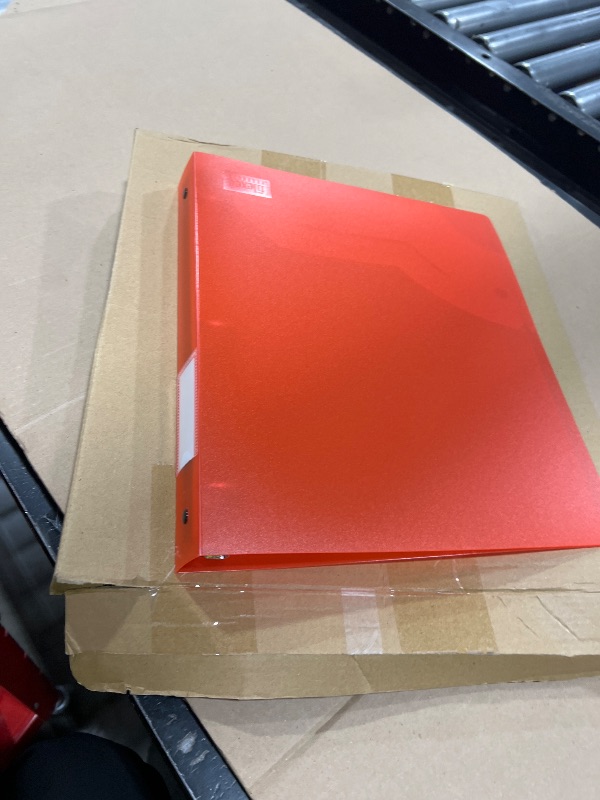 Photo 1 of Fulmoon c 3 Ring Binder Assorted Colors Economy Flexible Round Ring Presentation Binders with Pocket for Office School Meeting(1 Inch,Neon Colors)