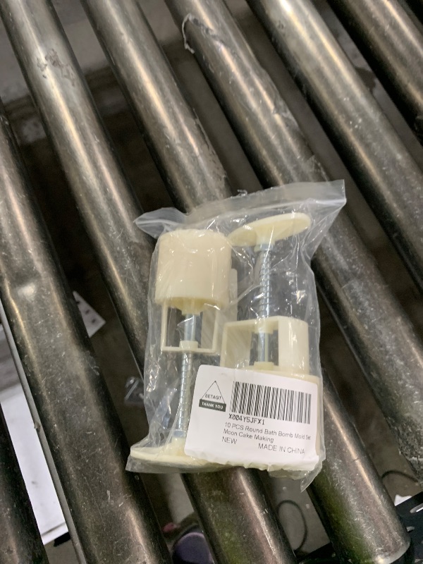 Photo 1 of 10 PCS Round Bath Bomb Mold Set Includes 2 Bath Bombs Press and 8 Different Pattern Stamps for Making DIY Tools Moon Cake Making for Mid-Autumn Festival (Style 4)