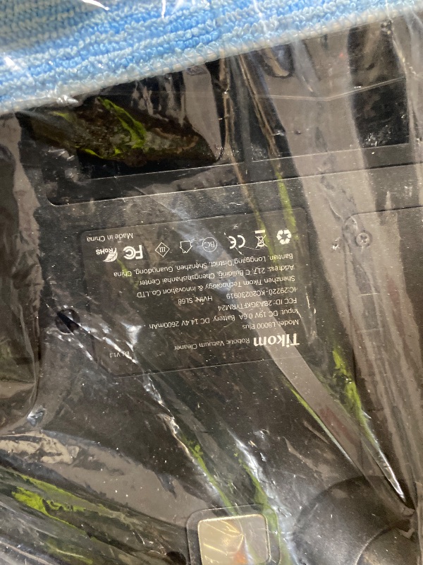 Photo 1 of Tikom Robot Vacuum and Mop, 6000Pa Robotic Vacuum Cleaner with Self-Emptying Base, 90 Days Capacity, LiDAR Navigation, Home Mapping, Ideal for Pet Hair, Hard Floors, Carpet (L8000 Plus)