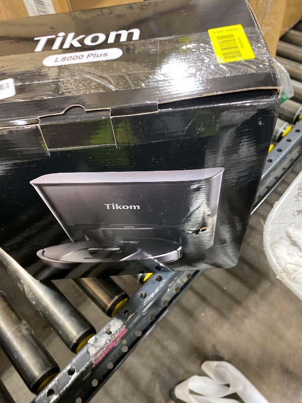 Photo 1 of Tikom Robot Vacuum and Mop, 6000Pa Robotic Vacuum Cleaner with Self-Emptying Base, 90 Days Capacity, LiDAR Navigation, Home Mapping, Ideal for Pet Hair, Hard Floors, Carpet (L8000 Plus)