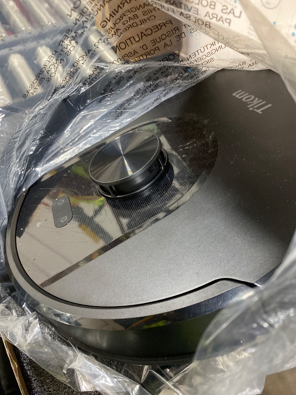 Photo 1 of Tikom Robot Vacuum and Mop, 6000Pa Robotic Vacuum Cleaner with Self-Emptying Base, 90 Days Capacity, LiDAR Navigation, Home Mapping, Ideal for Pet Hair, Hard Floors, Carpet (L8000 Plus)