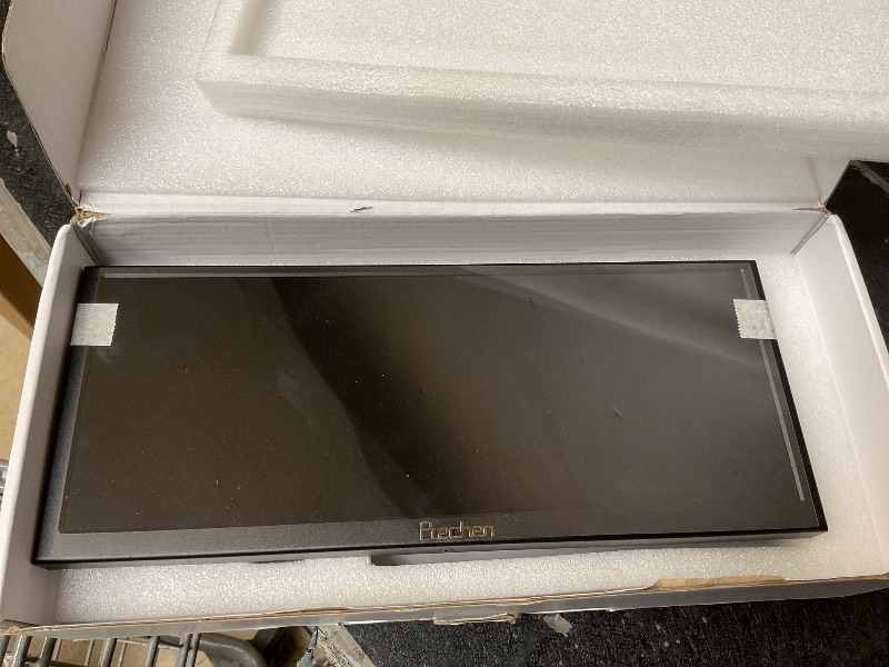 Photo 1 of 12.3 Inch Secondary Monitor, IPS Stretched Bar LCD Travel Display 1920 * 720 HDMI USBC, Mini Portable Monitor Metal Material for Laptop Computer Windows Aida64 GPU CPU RAM Monitoring,Built-in Speaker