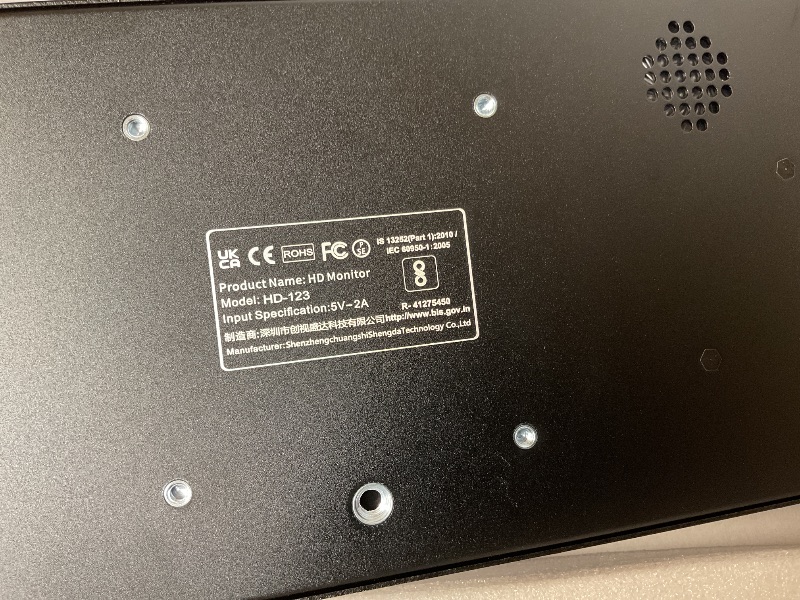Photo 1 of 12.3 Inch Secondary Monitor, IPS Stretched Bar LCD Travel Display 1920 * 720 HDMI USBC, Mini Portable Monitor Metal Material for Laptop Computer Windows Aida64 GPU CPU RAM Monitoring,Built-in Speaker