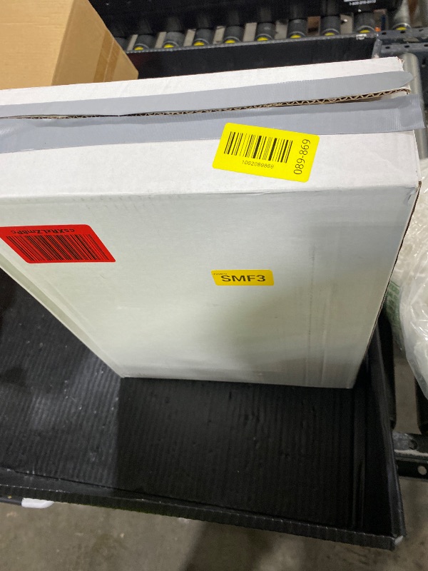 Photo 1 of 1 Each | Disposable Glove or Tissue Box Holder, TRIPLE (3-Box) Glove Rack, Wall Mounted Universal Box Holder, for Larger Sized Boxes, White - 1 Glove Rack