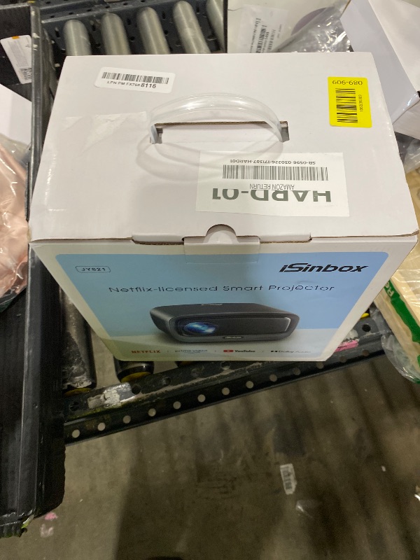 Photo 1 of [2500 ANSI/Auto Focus/Built-in APPS] Smart Projector 4K with WiFi 6 and Bluetooth 5.3, 6D Keystone Outdoor Movie Projector with Netflix& 36W Dolby Audio Plus HDR10+ Home Theater Ceiling Upgraded