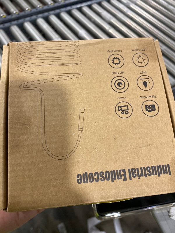 Photo 1 of [Dual-Lens] Endoscope Camera with Light, 1920P HD Borescope with 8+1 Adjustable LED Lights, IP67 Waterproof 16.5FT Semi-Rigid Snake Cord Inspection Camera for iPhone, iPad and Android Phone (Type C)