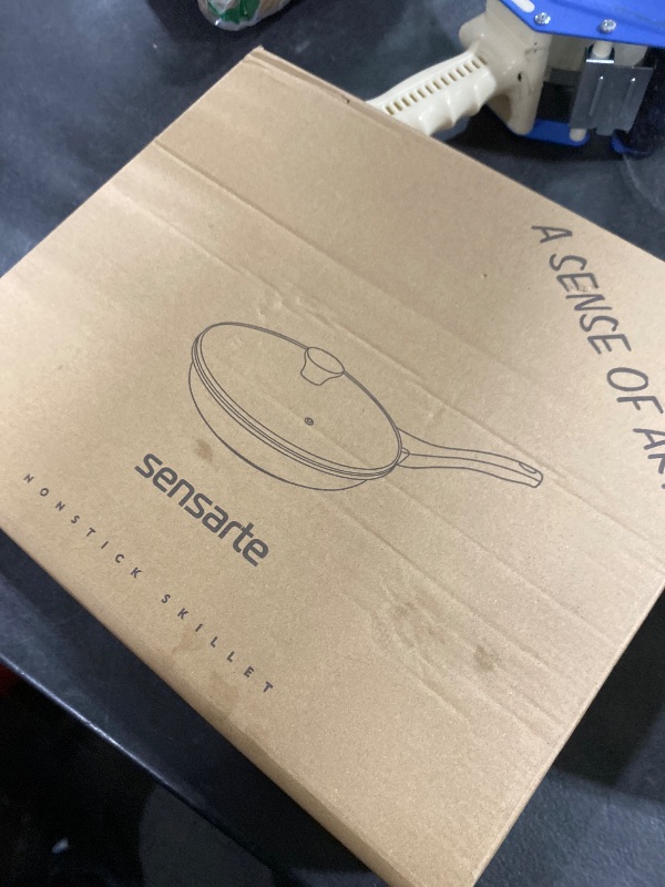 Photo 1 of **INCOMPLETE** SENSARTE Nonstick Frying Pan Skillet with Lid, Omelet Pan with Cover, Healthy Cooking Chef's Pan, Kitchen non stick Pan, Free of Intentionally Added PFOA (10inch + Glass Lid)