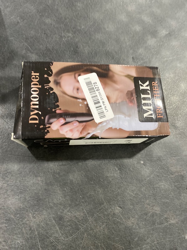 Photo 1 of Dynooper Electric Milk Frother Handheld: coffee frother rechargeable 3 in 1 - LED Display, Wireless Charging - 3 Speeds, Stainless Steel Whisk for Latte, Cappuccino - Jet Black