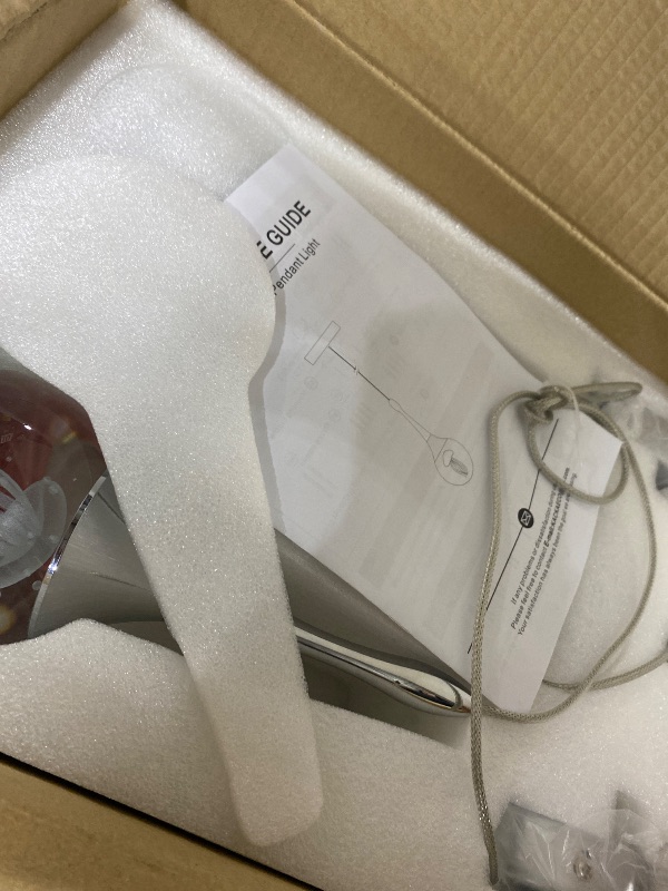 Photo 1 of kackae LED Pendant Light Kitchen Island Jellyfish Crystal Pendant Lights Dimmable Chrome Modern Hanging Light for Bedroom Bathroom Living Room 6000K Cool White, 3 Pack