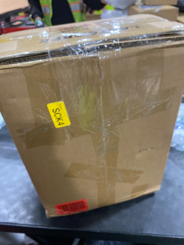 Photo 1 of LAATOOREE Nightstands Set of 2, Small Side Table, Bedside Table with Fluted Door, Solid Wood Feet; Modern Mid-Century End Table for Bedroom, Small Space (Black)