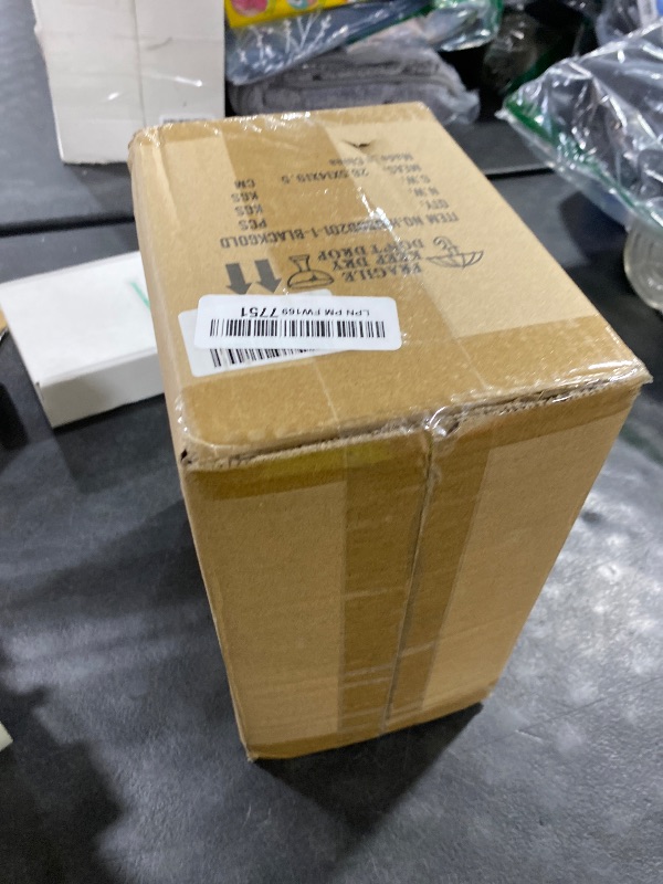 Photo 1 of foucasal Modern Pendant Kitchen Island Light, Pendant Lighting with Glass Shade, E26 Socket and Adjustable Cable, Suitable for Living Rooms, Bedrooms, Hallways (Black Gold)