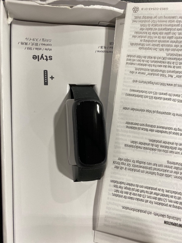 Photo 1 of Fitbit Inspire 3 Health &-Fitness-Tracker with Stress Management, Workout Intensity, Sleep Tracking, 24/7 Heart Rate and more, Midnight Zen/Black One Size (S & L Bands Included)