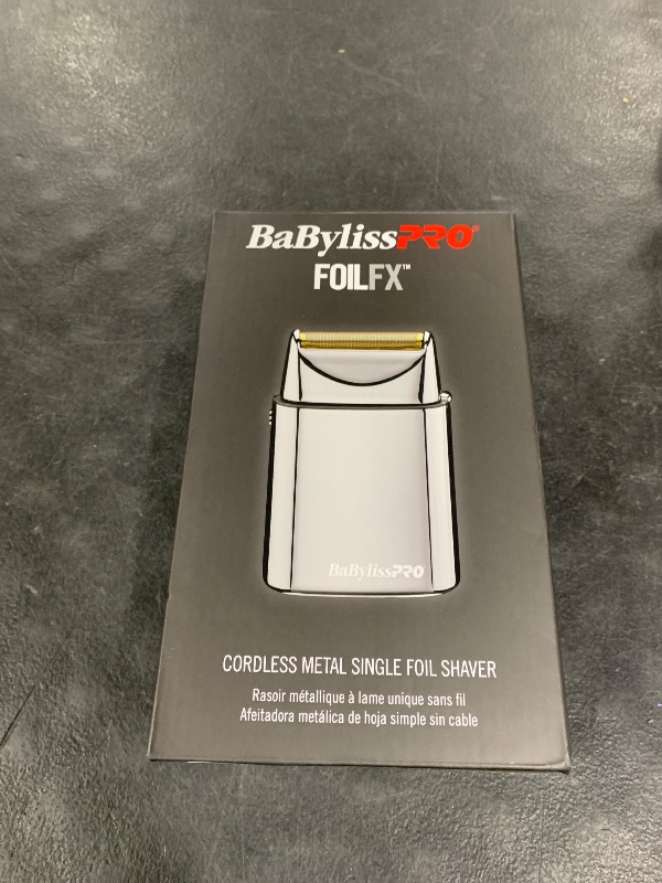Photo 1 of BaBylissPRO Barberology Foil Shaver FXFS1 SILVERFX Professional High-Torque Shaver