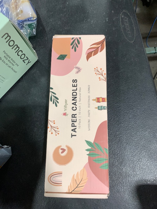 Photo 1 of 10 Inch Baby-Blue Taper Candles for Religious and Spiritual Settings, 10 Pack Unscented Candlesticks for Holiday, Seasonal Celebration and Home Decoration