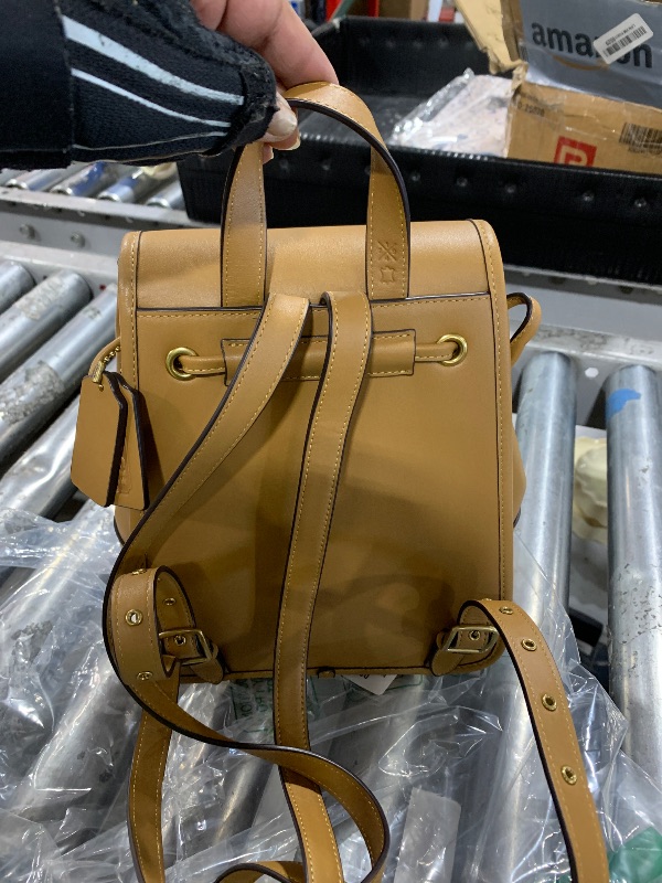Photo 1 of COACH Women's Turnlock Backpack Honey Brown One Size