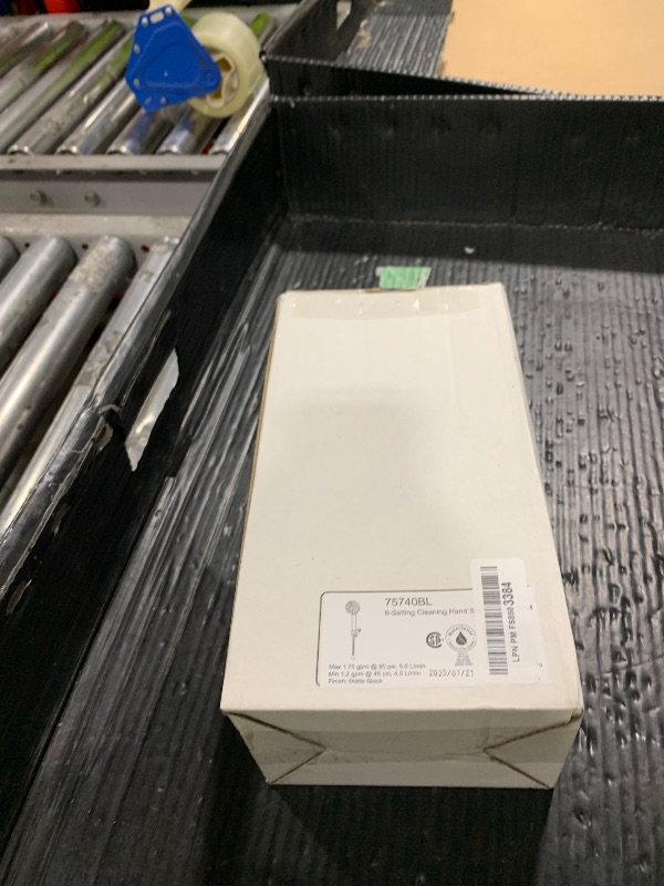 Photo 1 of Delta Faucet ProClean Matte Black Shower Head with Handheld, Showerhead with High Pressure Spray, Handheld Shower Head, 6 Spray Settings, Matte Black 75740BL