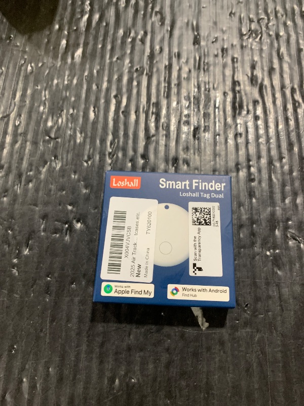 Photo 1 of 2025 Air Tracker Tags-4 Pack Item Locator for Android & iOS Bluetooth Tracker,Key Finders,Smart Tags Work with Apple Find My & Google's Find Hub (Black, for Android & iOS for iOS (4 Pack)