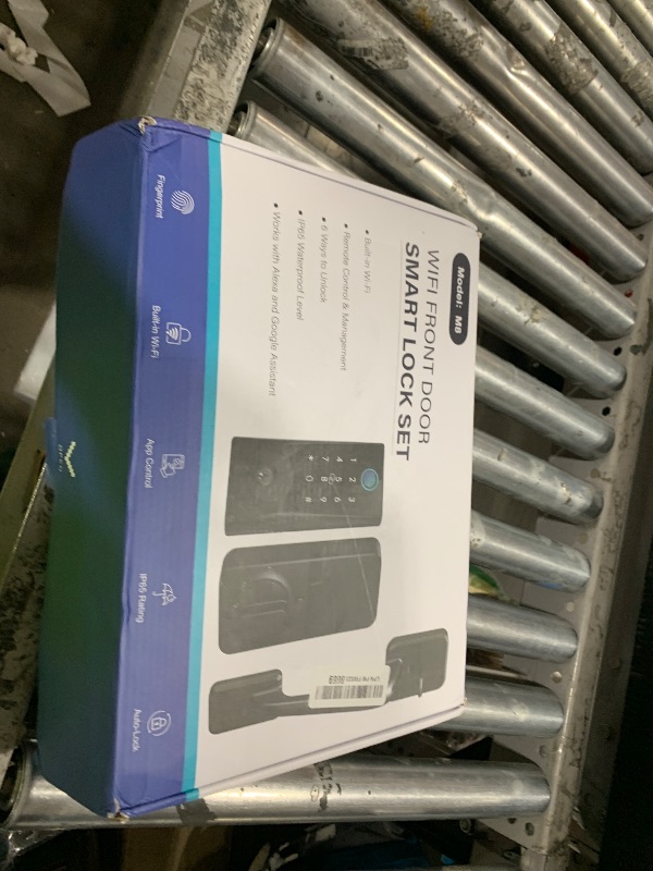 Photo 1 of Anyfirm WiFi Smart Lock with Handleset, Built-in WiFi Door Lock, Keyless Entry Deadbolt for Front Door, Fingerprint, App & Remote Control, Compatible with Alexa & Google Assistant, Auto Locking