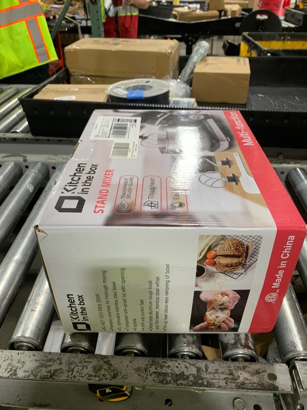 Photo 1 of Kitchen in the box Stand Mixer,3.2Qt Small Electric Food Mixer,6 Speeds Portable Lightweight Kitchen Mixer for Daily Use with Egg Whisk,Dough Hook,Flat Beater (Blue)