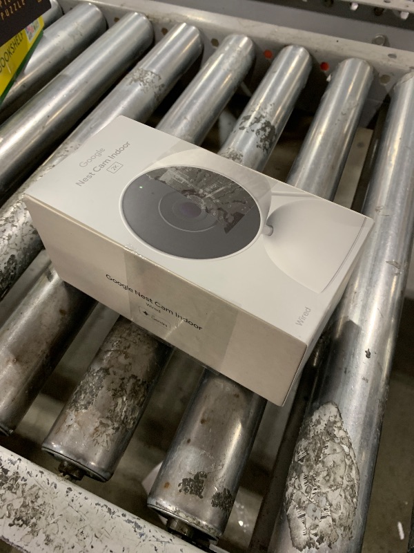 Photo 1 of Google Nest Cam Indoor (Wired, 3rd Gen) - Security Camera with 2K Video and Gemini, Night Vision, 2-Way Audio, Works with Google Home - 2025 Model - Snow