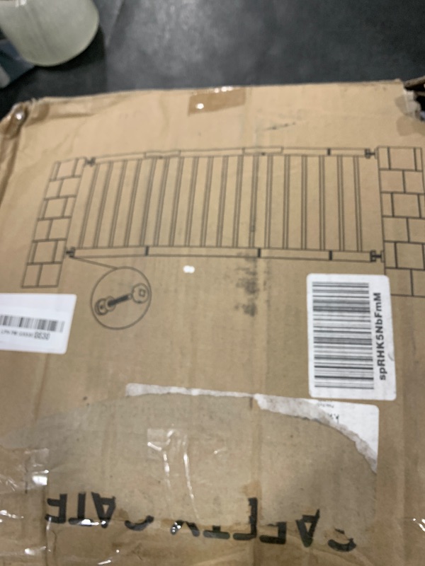 Photo 1 of Metal Short Dog Gate - 16.5"-44" Adjustable Extra Wide, 14" Tall Pressure Mount Indoor Pet Gate, Easily Step Over Dog Gates with 3 Extension Kits, Small Puppy Gate for Doorways & Stairs