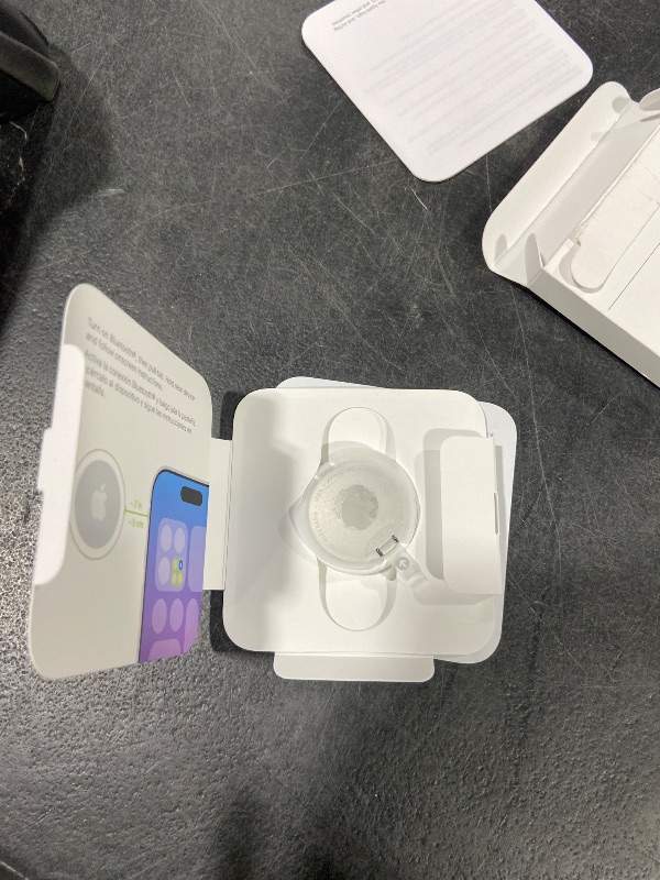Photo 1 of ********READ CLERK COMMENTS********
Apple AirTag (2nd Generation): Tracker for Keychain, Wallet, and More; Locator with Sound; Simple One-Tap Setup with iPhone or iPad; Key Finder with up to 1.5X Precision Finding Range*