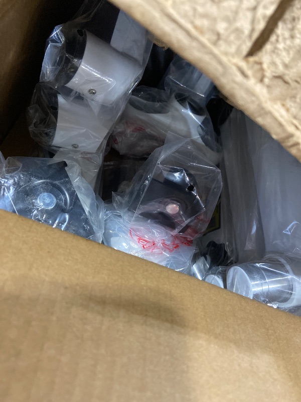 Photo 1 of HUANUO Triple Monitor Stand - Full Motion Articulating Monitor Mount Fit Three 17 to 32 inch LCD Computer Screens with Clamp, Grommet Kit