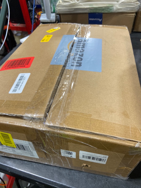 Photo 1 of HUANUO Triple Monitor Stand - Full Motion Articulating Monitor Mount Fit Three 17 to 32 inch LCD Computer Screens with Clamp, Grommet Kit