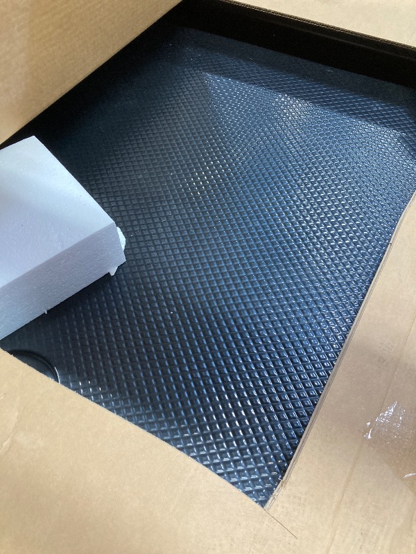 View 2 of **Chipped corner**DreamLine SlimLine 34 in. D x 48 in. W x 2 3/4 in. H Left Drain Double Threshold Shower Base in Black, DLT-1034481-88