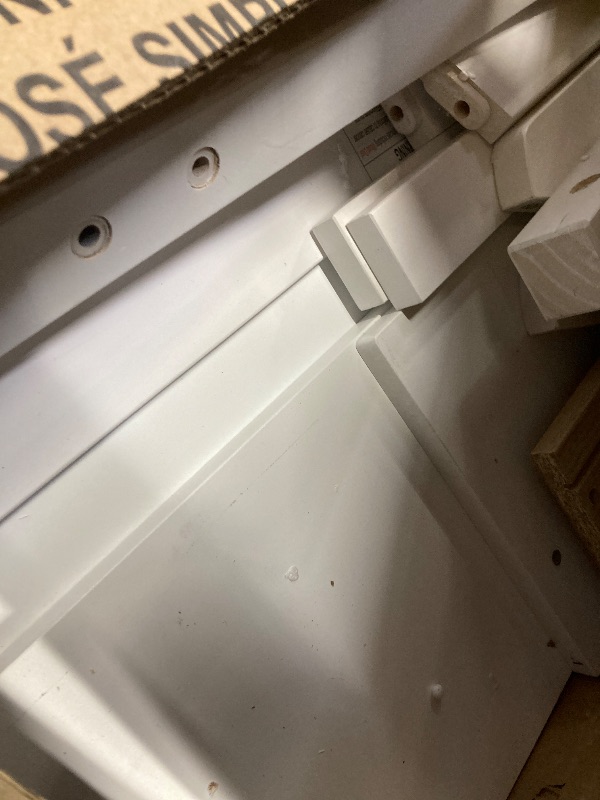 Photo 1 of ***BOX 2 OF 2 ONLY/INCOMPLETE SET***Max & Lily Bunk Bed, Twin-Over-Full Wood Bed Frame For Kids With Trundle, White