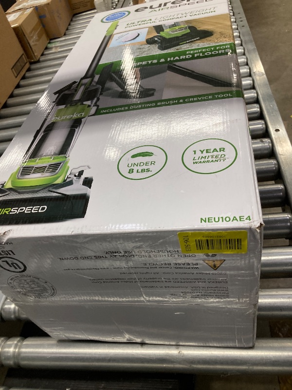 Photo 1 of *Used and missing parts*only for pieceEureka Airspeed Ultra-Lightweight Compact Bagless Upright Vacuum Cleaner, NEU10AE4, Green