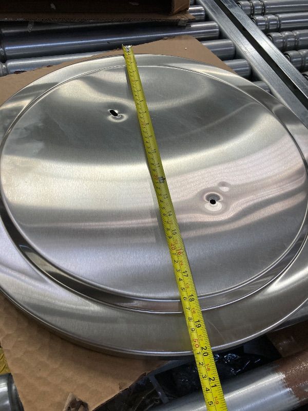 Photo 1 of ***MISSING HANDLE***VEVOR Fire Ring Cover, Stainless Steel Metal Cover, Wood Burning and Camping Stove Accessory, for Outdoor Patio Backyard***MISSING HANDLE***