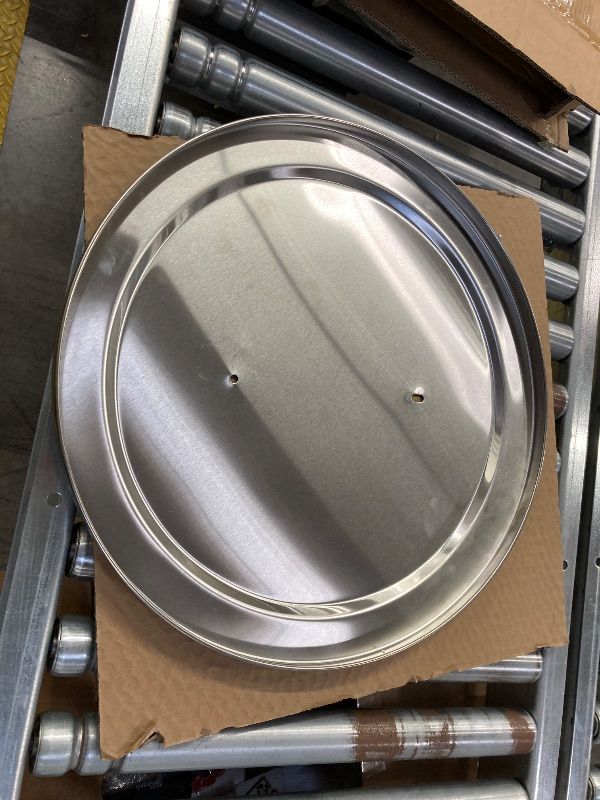 Photo 1 of ***MISSING HANDLE***VEVOR Fire Ring Cover, Stainless Steel Metal Cover, Wood Burning and Camping Stove Accessory, for Outdoor Patio Backyard***MISSING HANDLE***