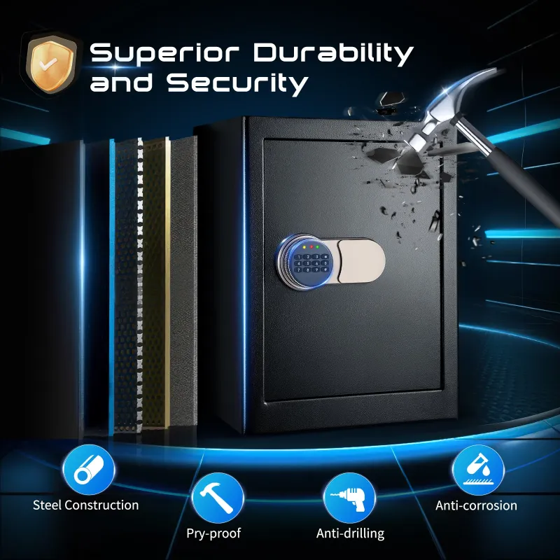 Photo 1 of ?SRWTRCHRY 2.0 cu.ft. Safe with Newer External Power Keypad and Alarm System?Fire and Water Resistant Safe for Family and Property Safety