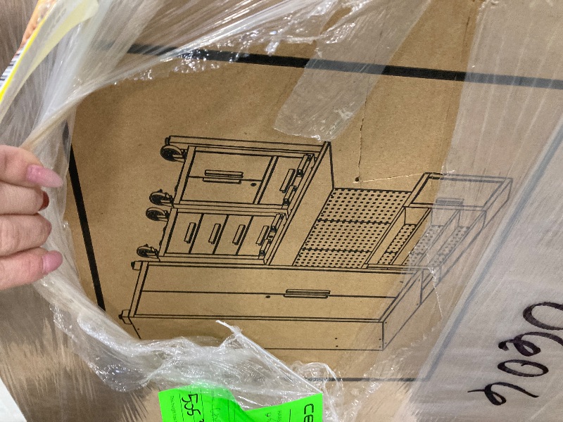 Photo 1 of ***FACTORY SEALED ***Torin Garage Storage Cabinets System, 6-Pcs Workshop Cabinet Set in Black, Included Steel Cabinets Drawers Rolling Chest and Pegboard,Locked Garage Storage Cabinet