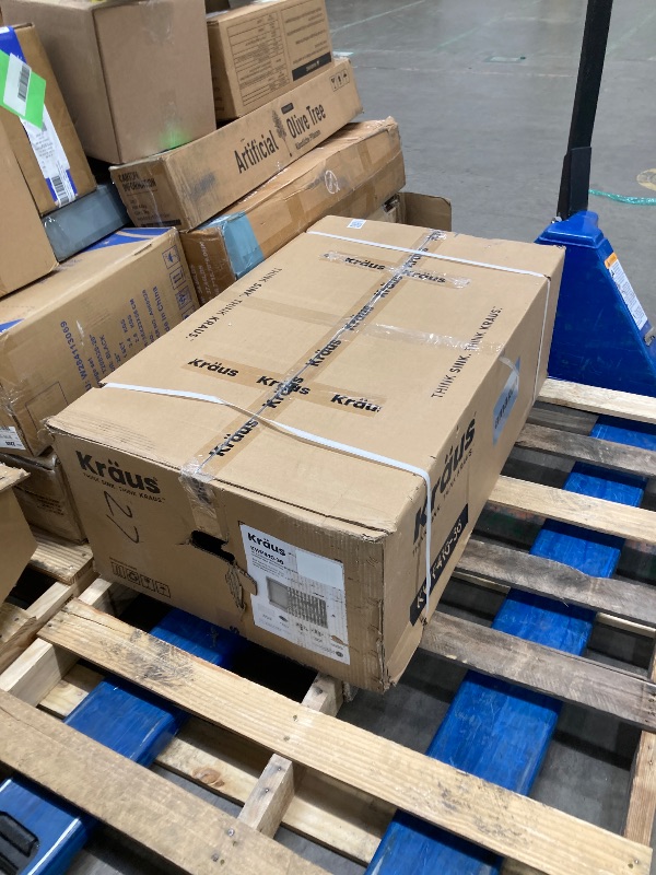 Photo 1 of ***FACTORY SEALED ***KRAUS Kore 36-Inch Modern Farmhouse Workstation 16 Gauge Single Bowl Stainless Steel Kitchen Sink with Accessories, KWF410-36