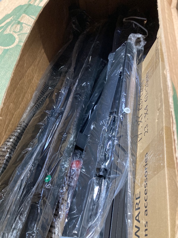 Photo 1 of ***Selling for Parts Only***Rolanstar Full Size Bed Frame with Charging Station, LED Full Bed Frame with Wood Storage Headboard, Platform Bed with Metal Slats & Under Bed Storage, No Box Spring Needed, Noise Free, Black Oak