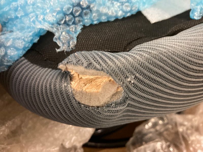 Photo 1 of **DAMAGE TO TOP CORNER OF CHAIR**Drafting Chair Tall Office Chair with Flip-up Armrests, Adjustable Height, Enhanced Lumbar Support Ergonomic Rolling Stool, Back Support, Adjustable Foot Rest Ring for Standing Desk Dark Gray