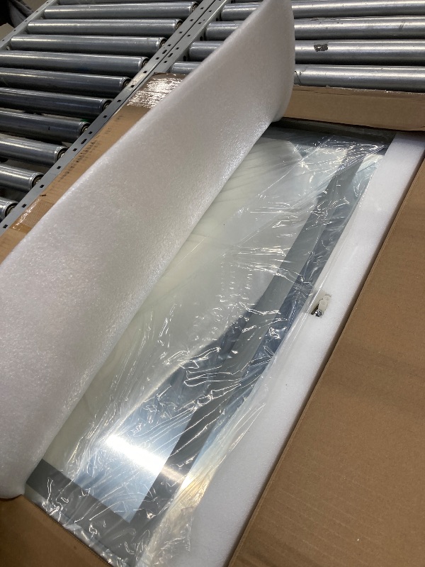 Photo 1 of 16"x 24" LED Bathroom Mirror Vanity Mirror, Anti-Fog, Dimmable, Color Temperature Adjustable 3000-6000K, Switch-held Memory Led Wall Mirror Suitable for Bathroom, Vanity (Vertical/Horizontal)