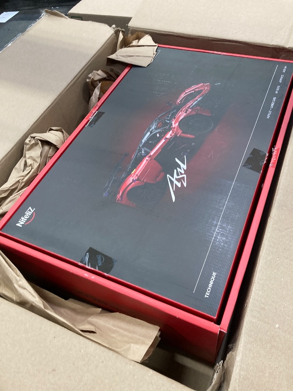 Photo 1 of ***OPEN BOX*** Nifeliz ASIL Sports Car Building Set, 1:8 Scale Advanced Collectible Car Model Set for Adults, Display Gift for Racing Fans (4099 PCS, NF10293)